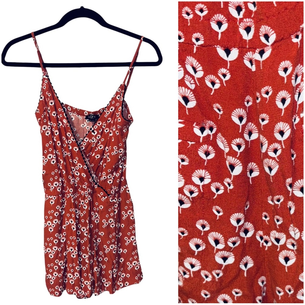 Loft‎ Floral Romper w/Back pockets - Size XS Petite